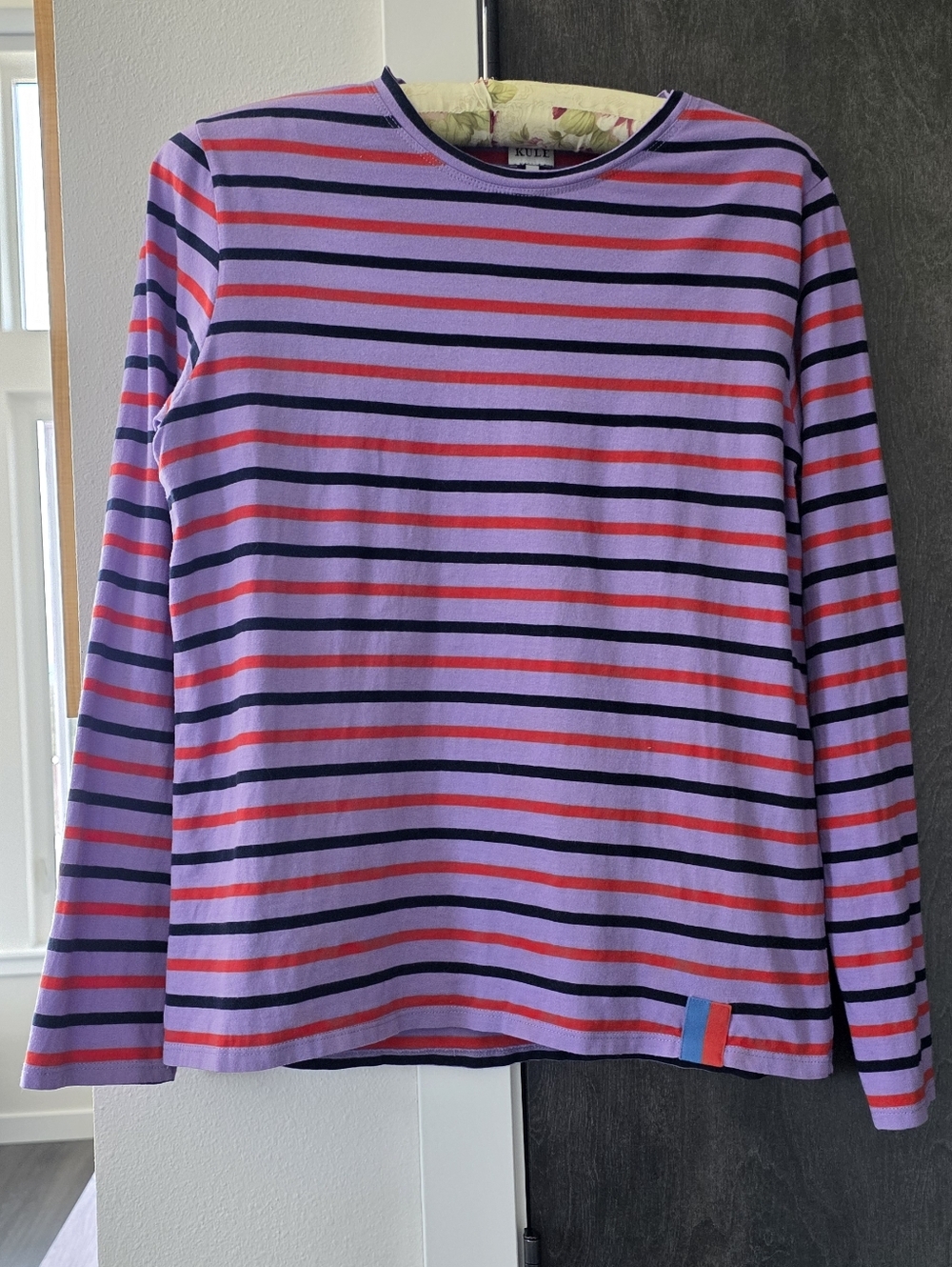 KULE  Stripped Long Sleeve Tee Size Small Like New